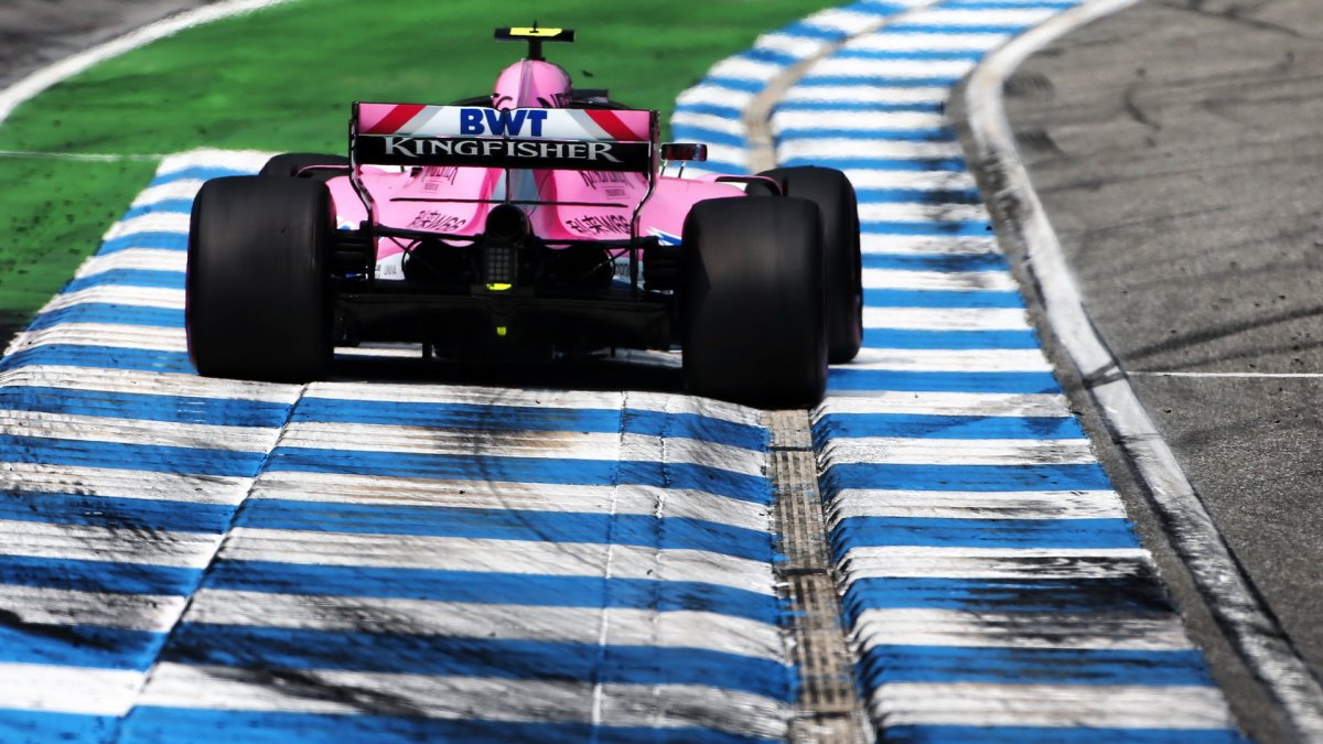 Esteban Ocon v závodě v Německu