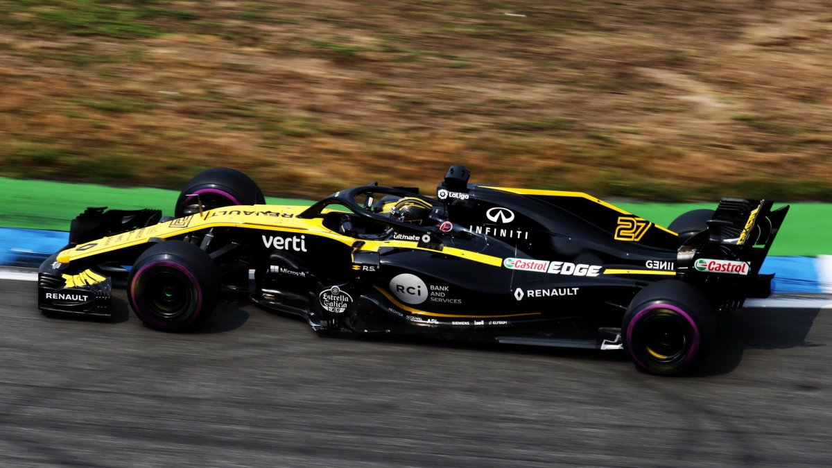 Nico Hülkenberg v závodě v Německu