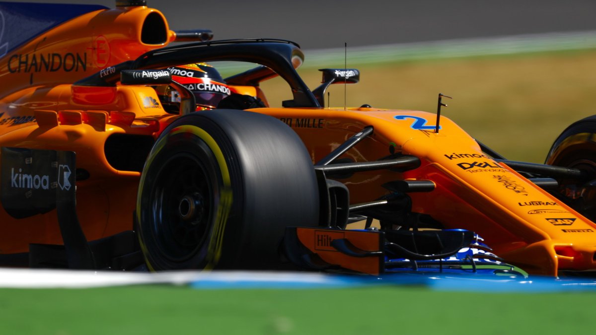 Stoffel Vandoorne v závodě v Německu
