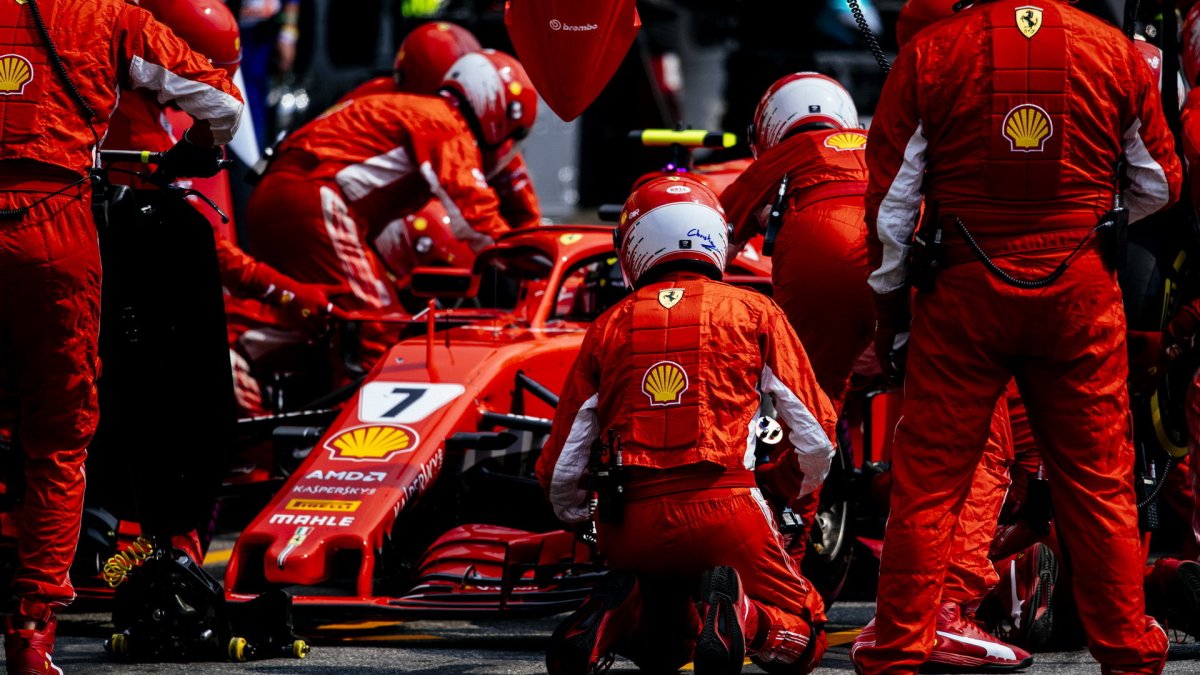 Kimi Räikkönen v závodě v Německu