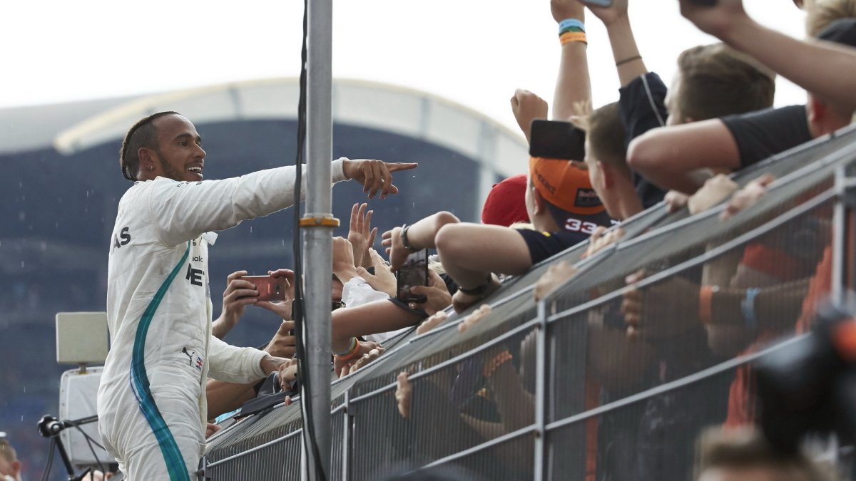 Lewis Hamilton po závodě v Německu