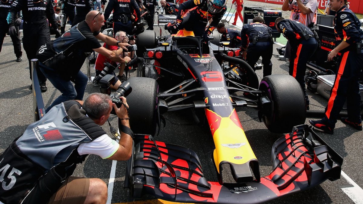 Daniel Ricciardo před závodem v Německu