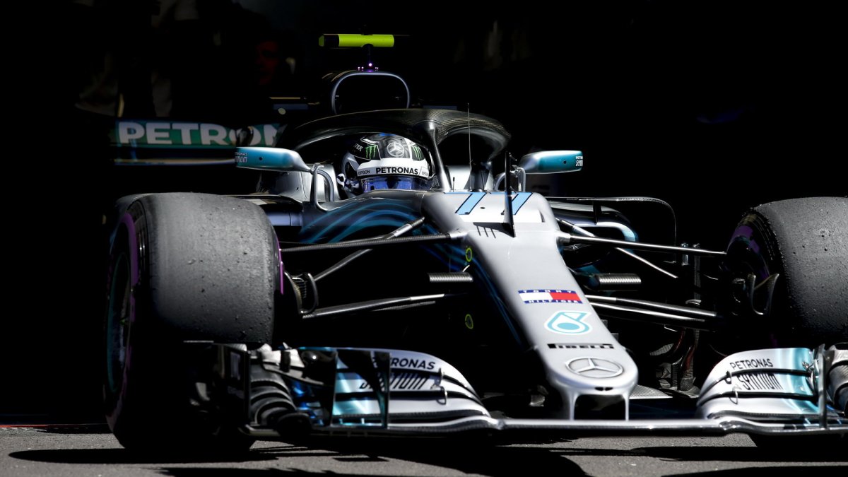 Valtteri Bottas v tréninku ve Francii