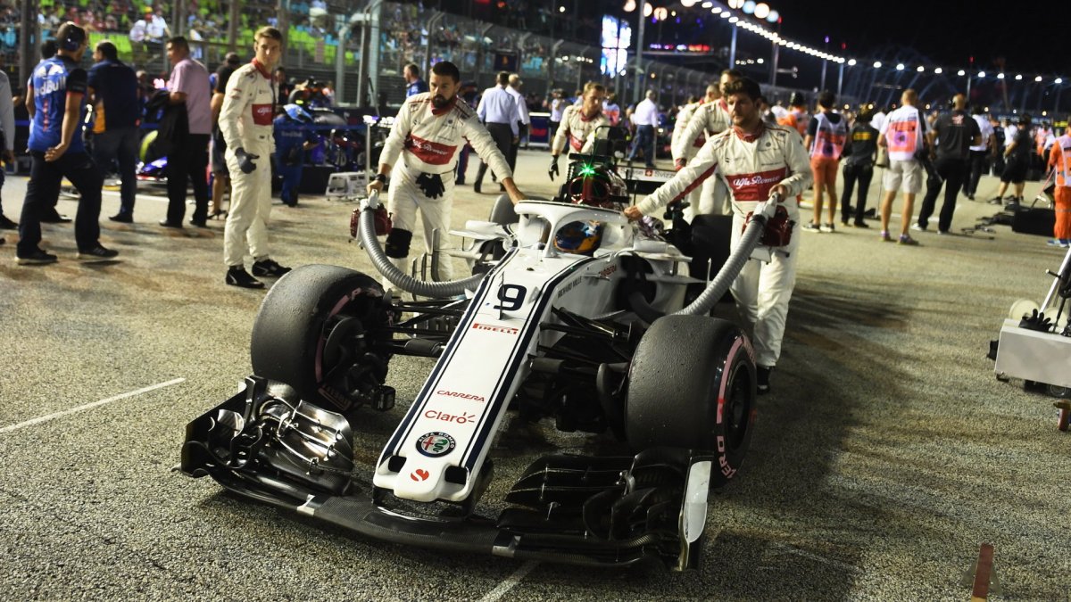 Marcus Ericsson před závodem v Singapuru