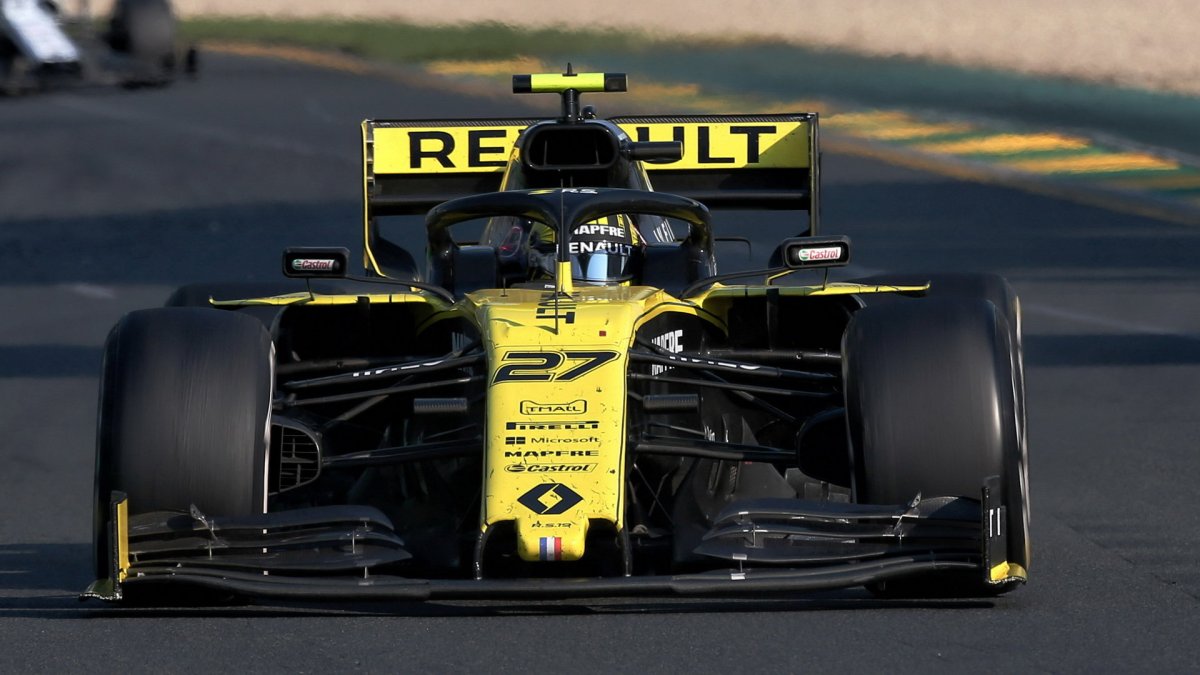 Nico Hülkenberg v závodě v Melbourne