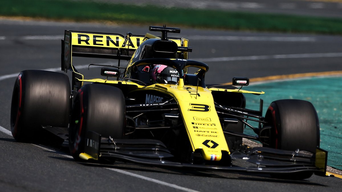Daniel Ricciardo v kvalifikaci v Melbourne