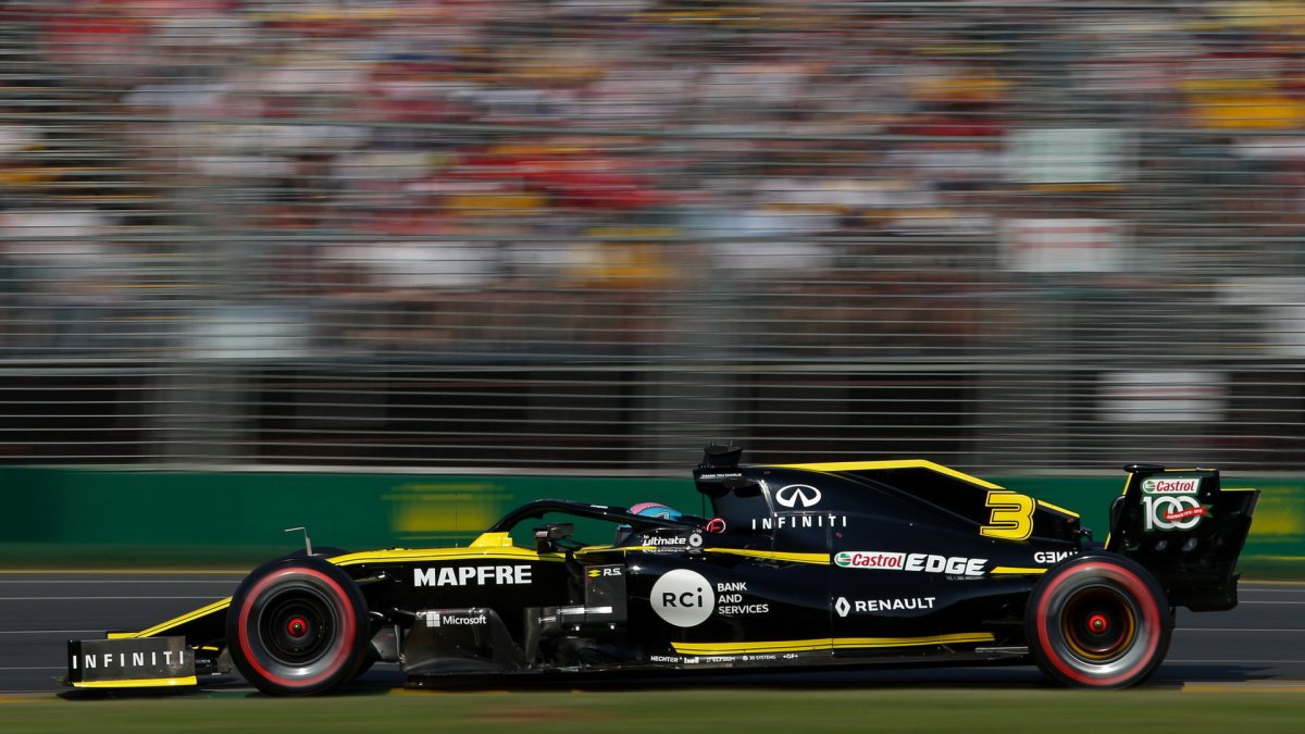 Daniel Ricciardo v kvalifikaci v Melbourne