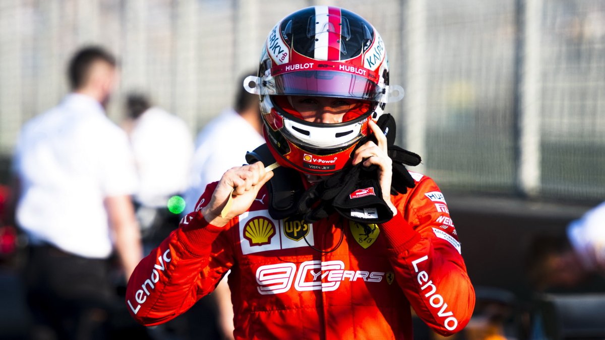 Charles Leclerc po kvalifikaci v Melbourne