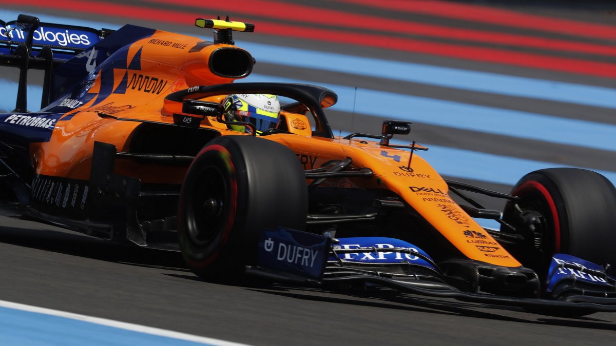 Lando Norris v kvalifikaci ve Francii