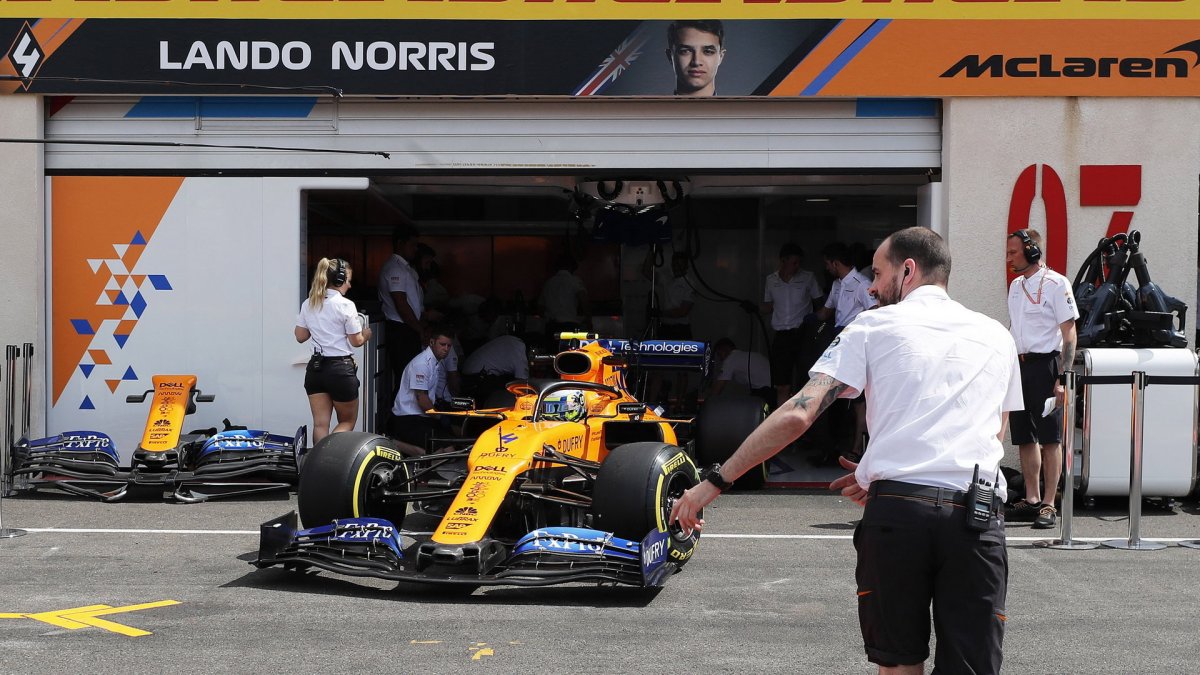 Lando Norris v tréninku ve Francii