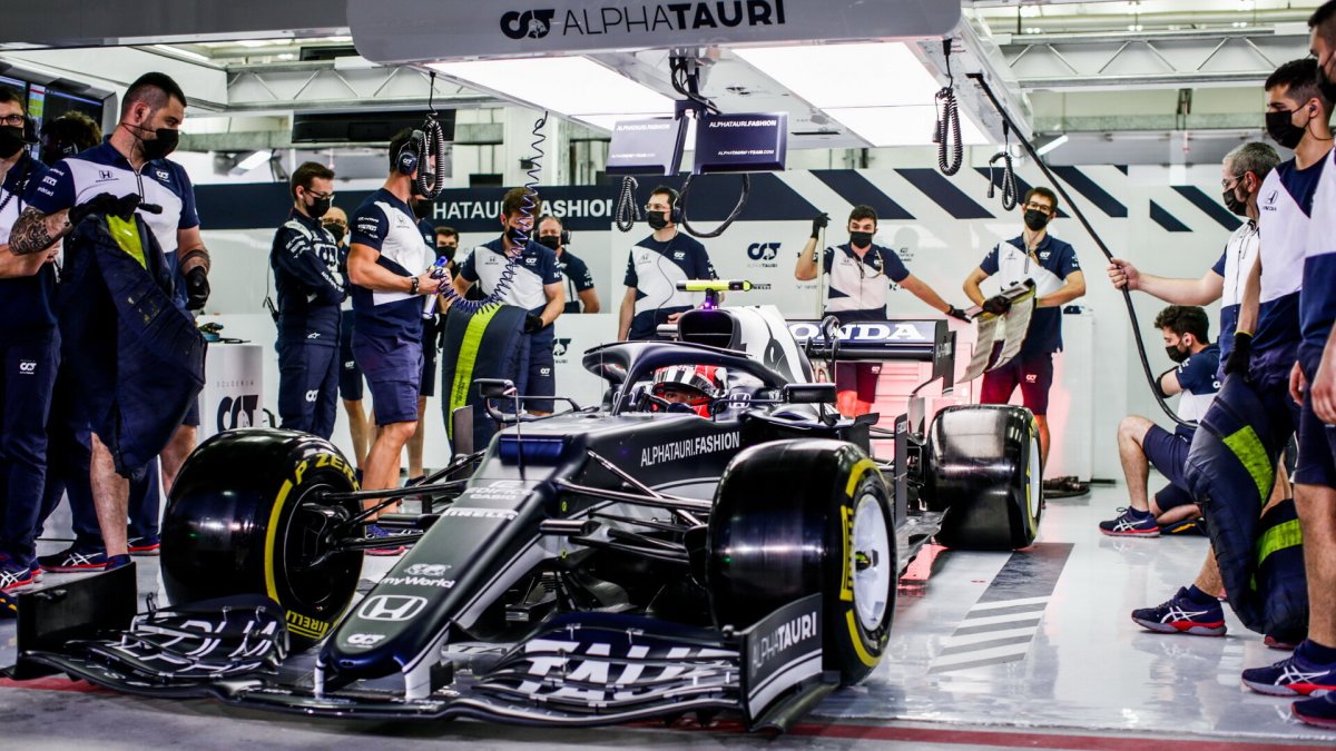Pierre Gasly - páteční trénink v Bahrajnu