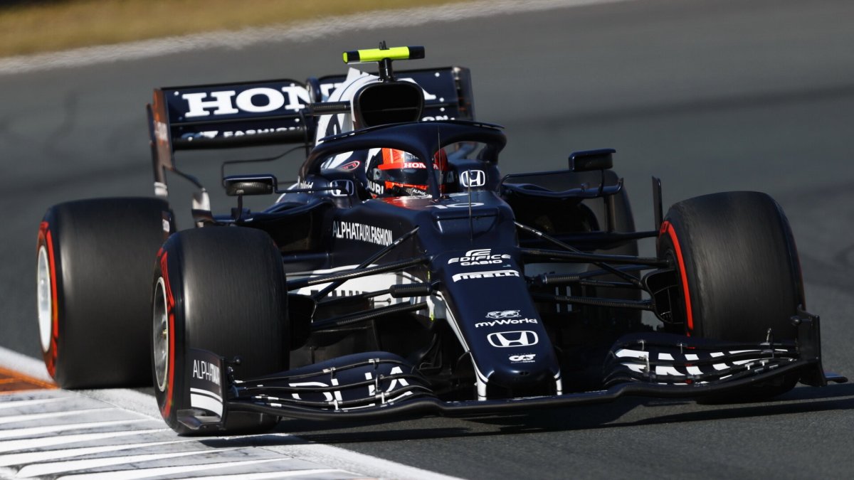 Pierre Gasly v závodě v Holandsku