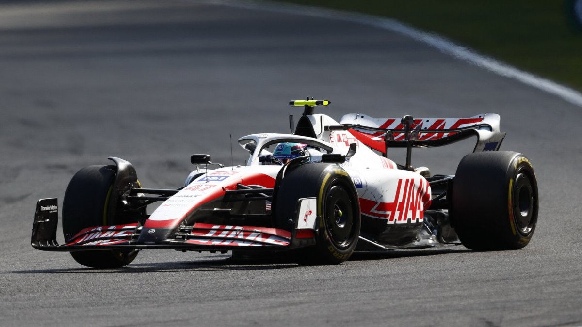 Mick Schumacher v závodě v Belgii