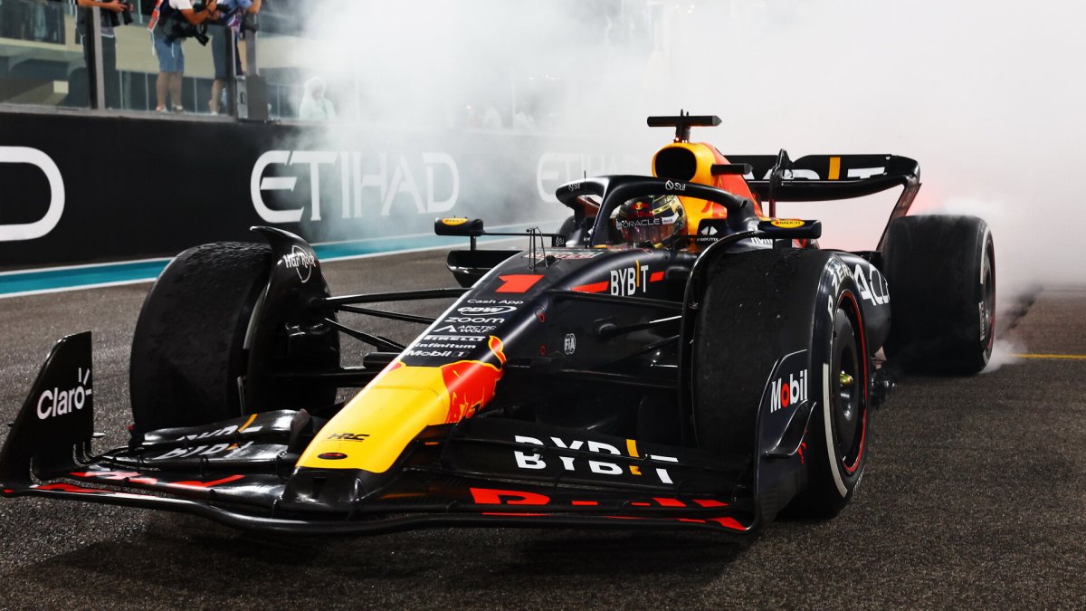 Max Verstappen po závodě v Abú Zabí