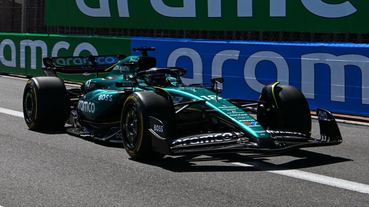 Lance Stroll v závodě v Monaku