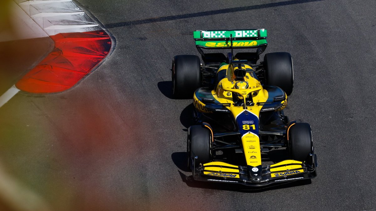 Oscar Piastri v závodě v Monaku