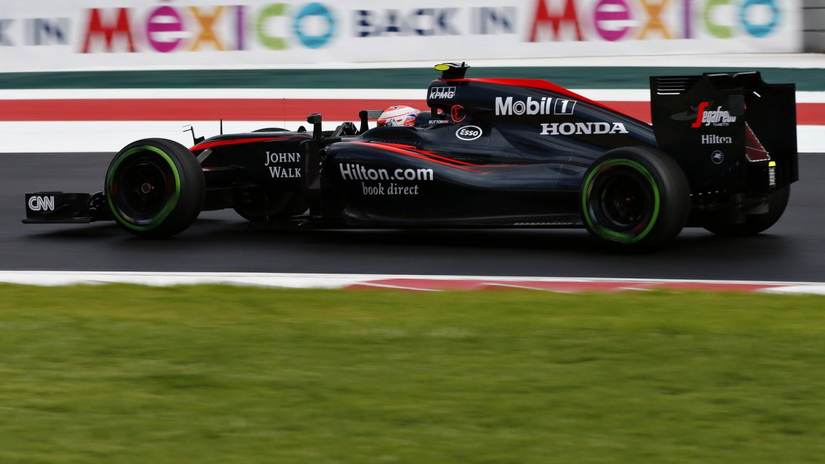 Jenson Button v Mexiku