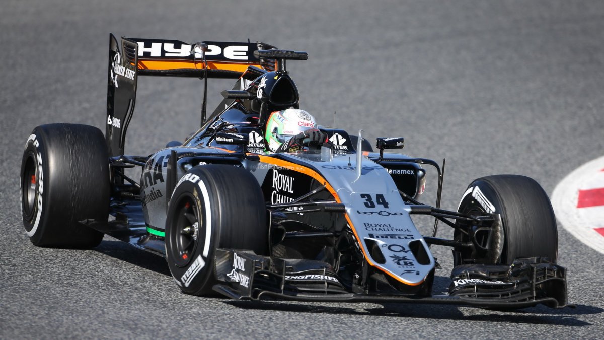 Alfonso Celis s novým vozem Force India VJM09 - Mercedes