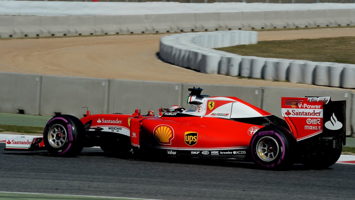 Kimi Räikkönen s Ultra měkkými pneumatikami v Barceloně