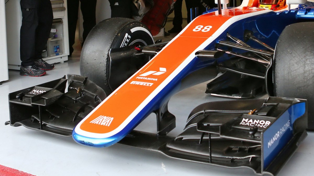 Přední křídlo vozu Manor MRT05