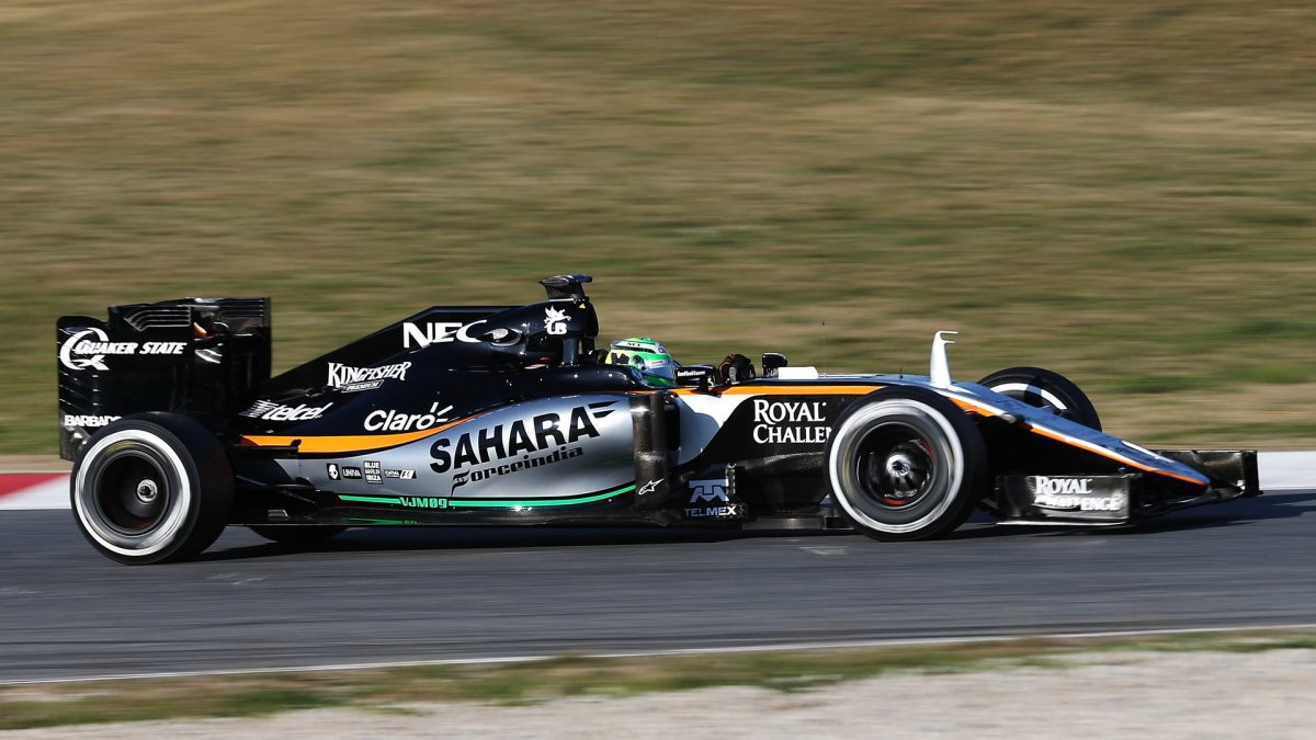 Nico Hülkenberg s vozem Force India VJM09 - Mercedes, třetí den testů v Barceloně