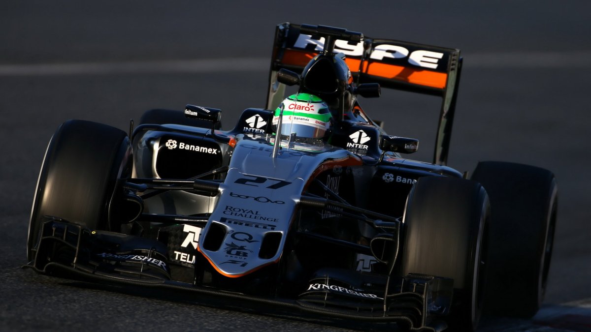 Nico Hülkenberg s vozem Force India VJM09 - Mercedes, třetí den testů v Barceloně