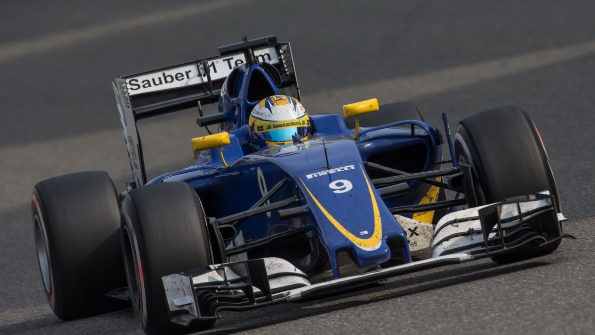 Marcus Ericsson v závodě v Číně