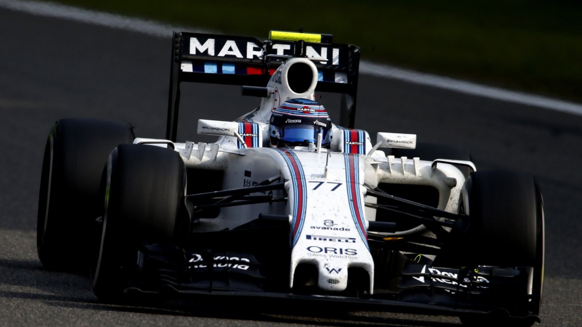 Valtteri Bottas v závodě v Číně