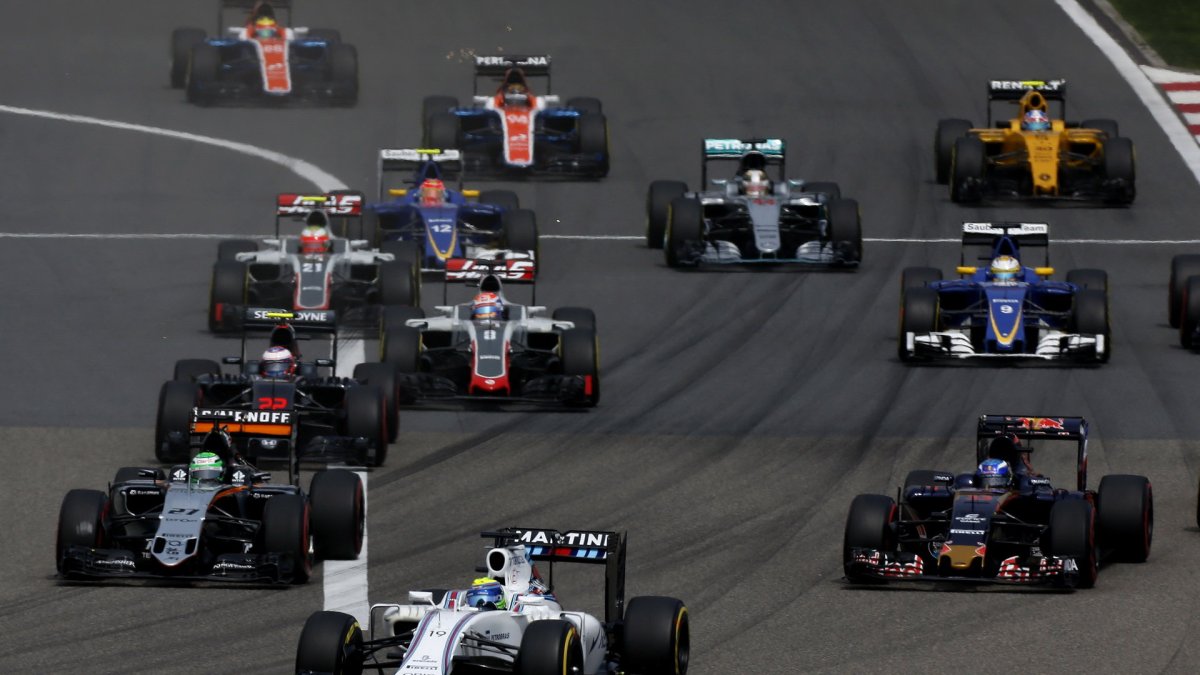 Felipe Massa v závodě v Číně