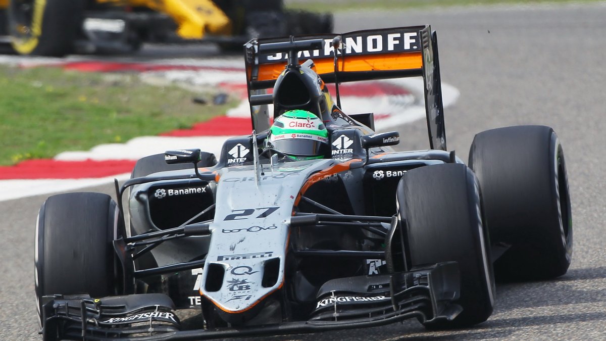 Nico Hülkenberg v závodě v Číně