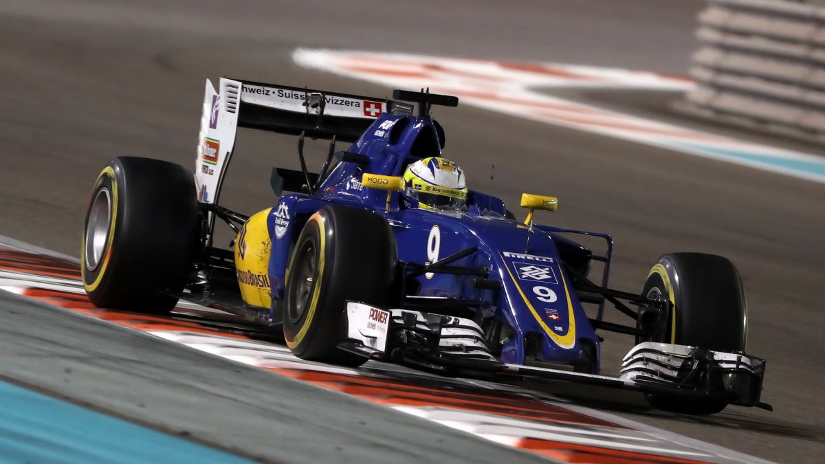 Marcus Ericsson v závodě Abú Zabí