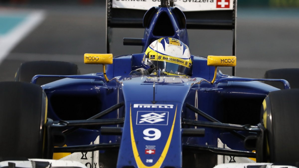 Marcus Ericsson v závodě Abú Zabí