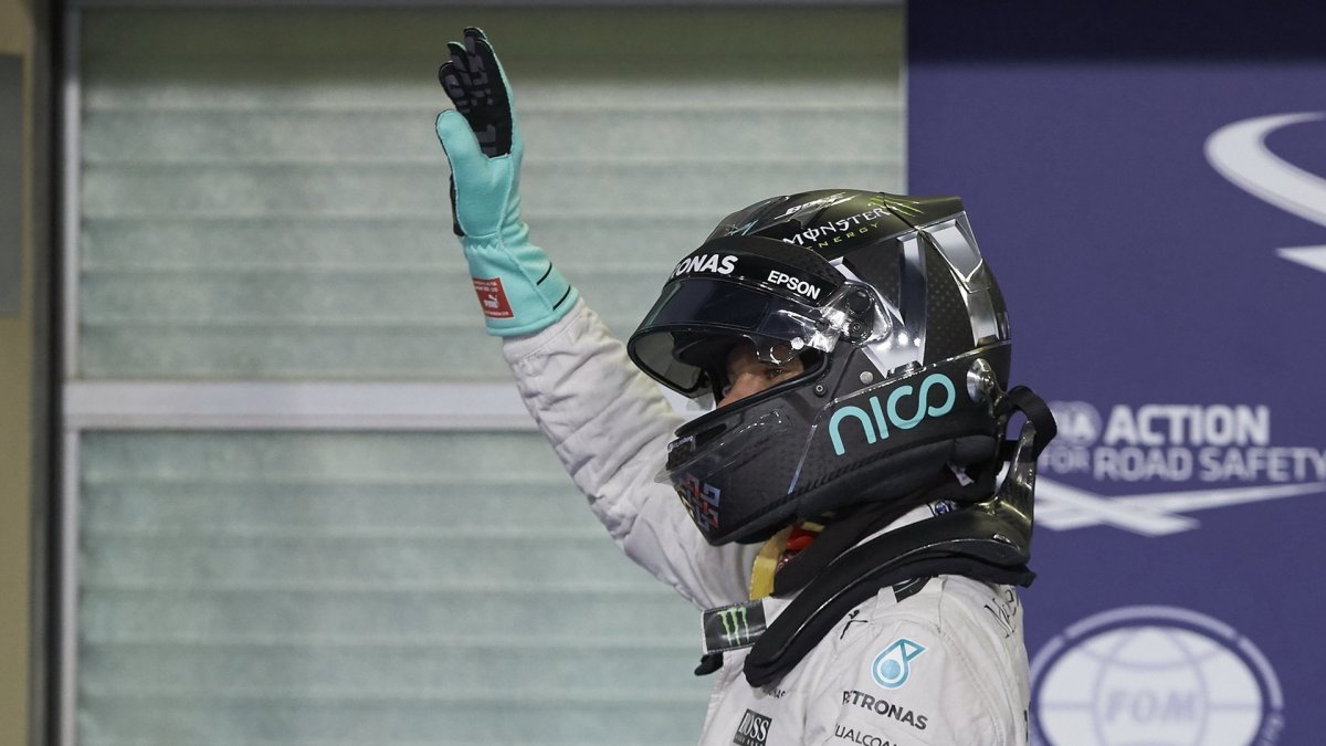 Nico Rosberg po kvalifikaci v Abú Zabí