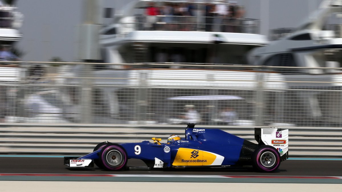 Marcus Ericsson v kvalifikaci v Abú Zabí