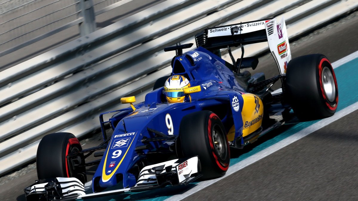 Marcus Ericsson v kvalifikaci v Abú Zabí