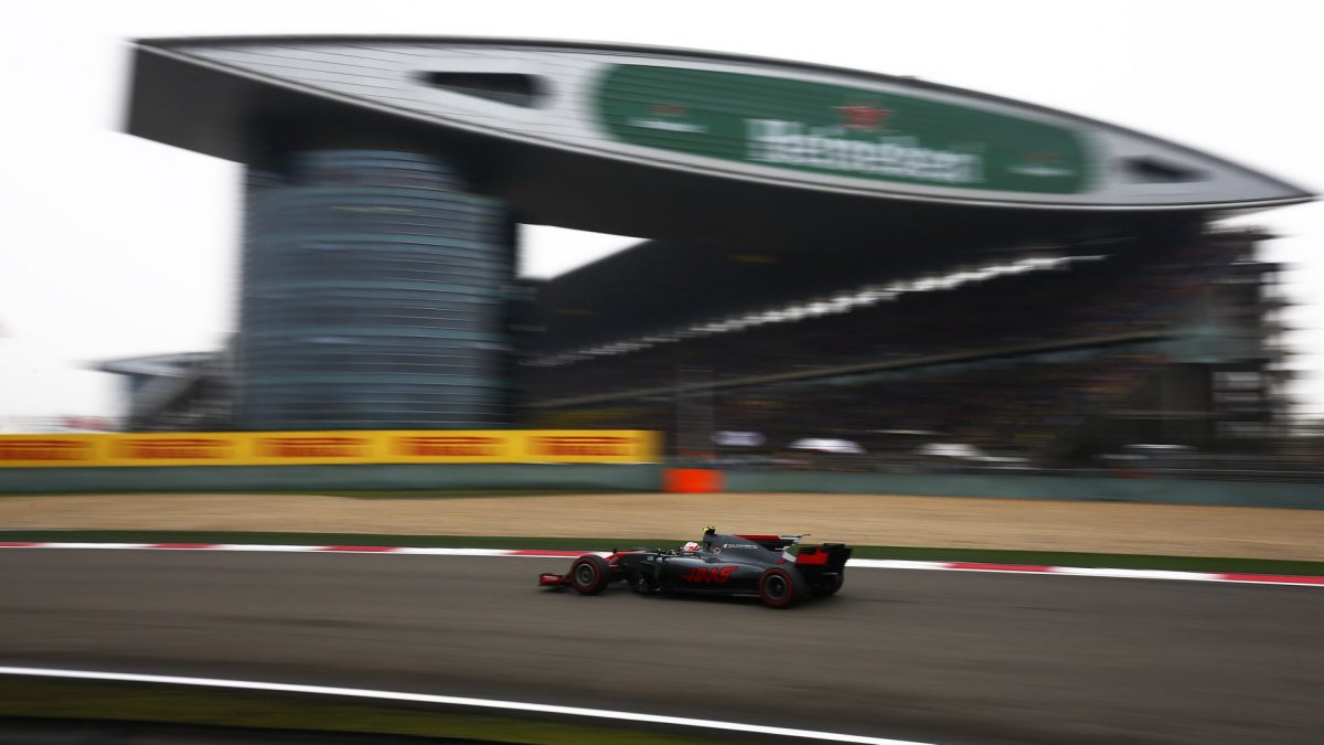 Romain Grosjean s Haasem v GP Číny