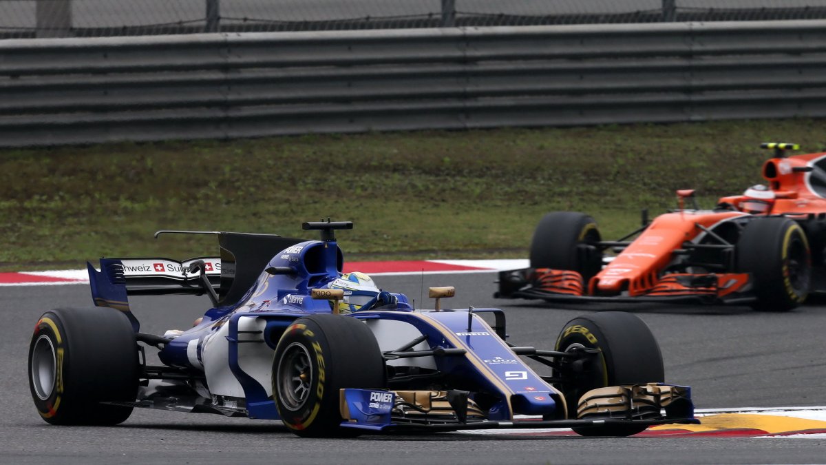 Marcus Ericsson v závodě v Číně