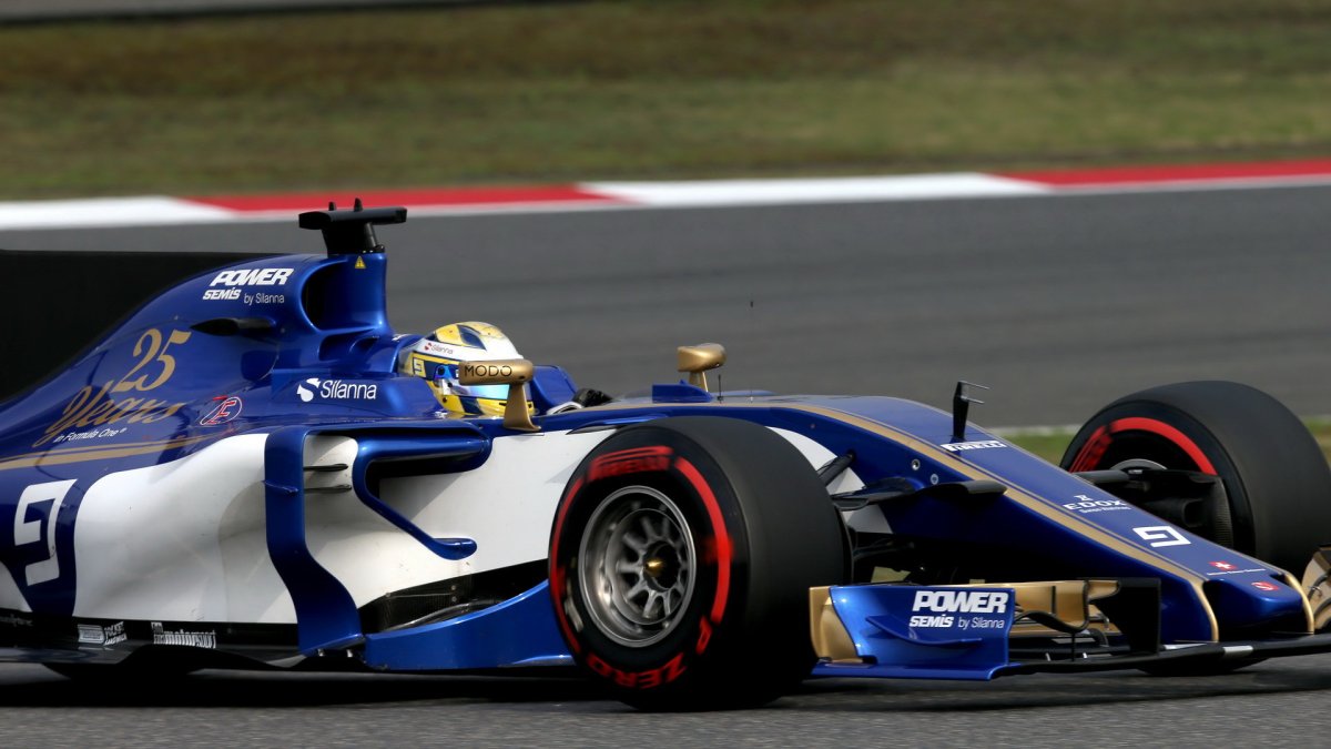 Marcus Ericsson v kvalifikaci v Číně