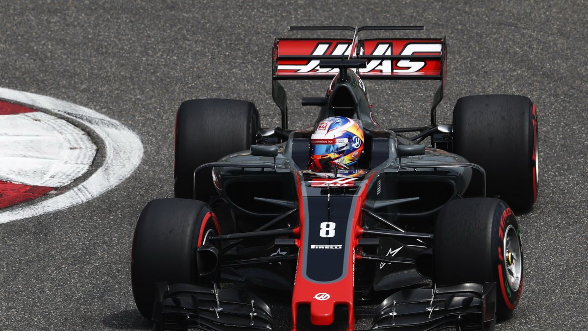 Romain Grosjean v kvalifikaci v Číně
