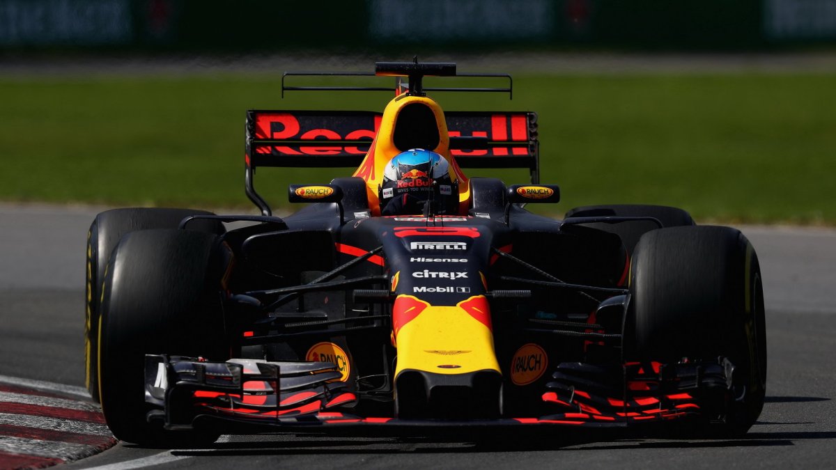 Daniel Ricciardo v závodě v Kanadě