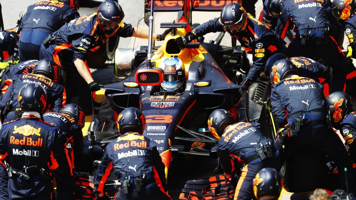 Daniel Ricciardo v závodě v Kanadě