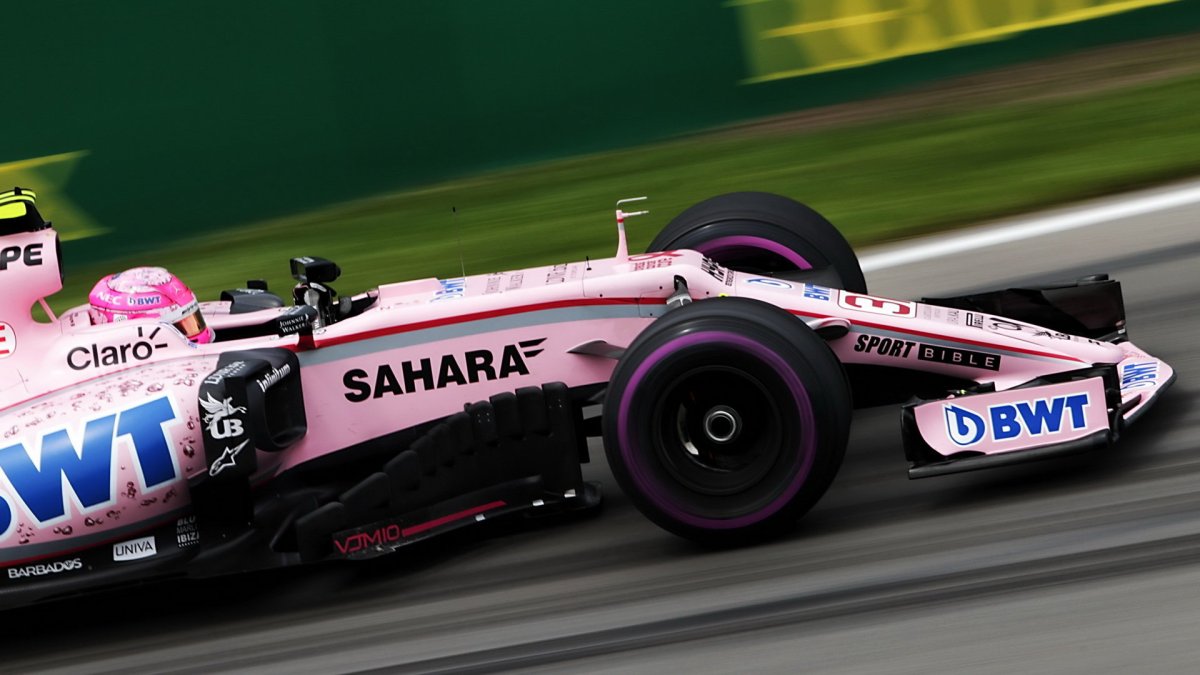 Esteban Ocon při tréninku v Kanadě