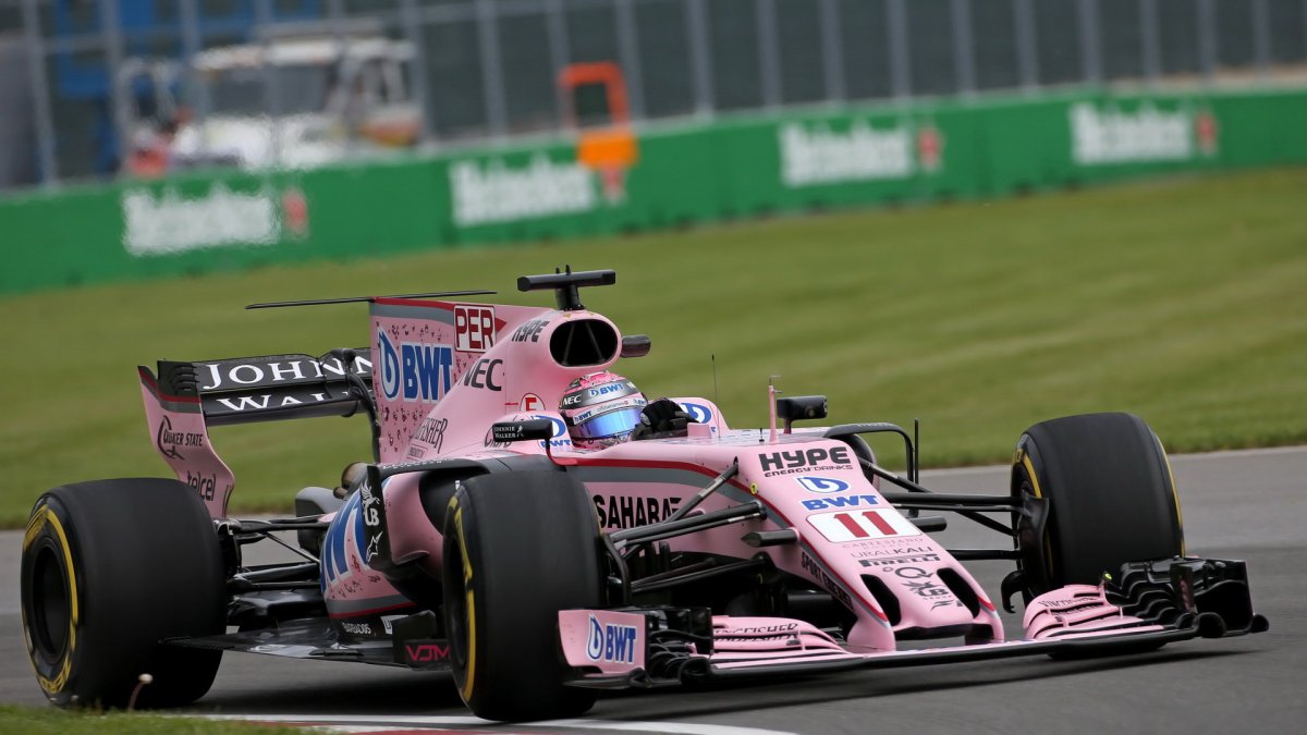 Sergio Pérez při tréninku v Kanadě