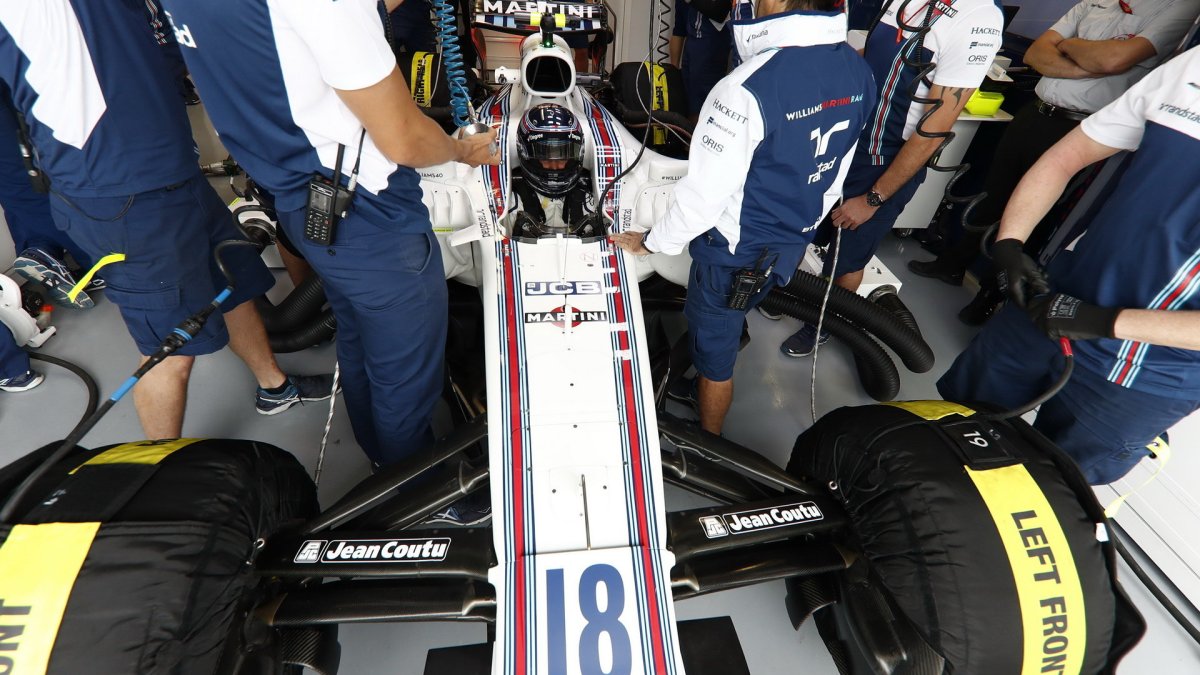 Lance Stroll při tréninku v Kanadě