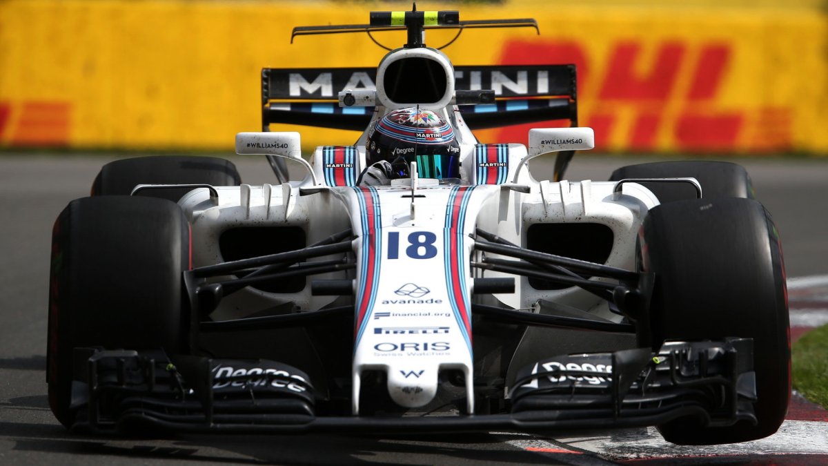 Lance Stroll při tréninku v Kanadě