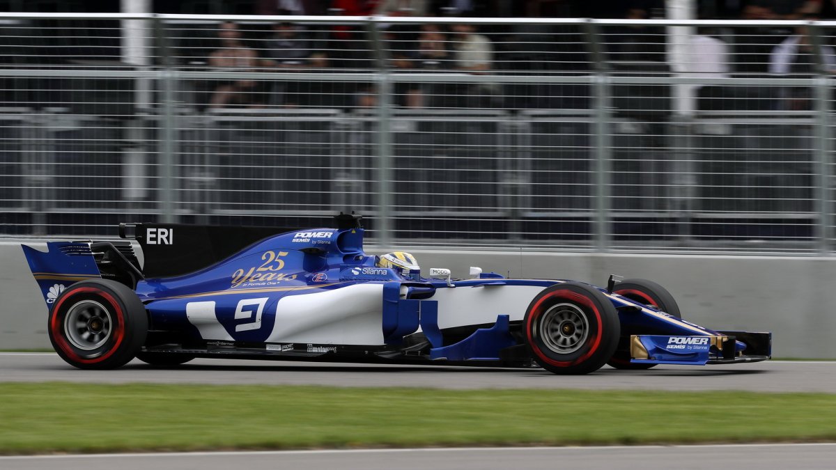 Marcus Ericsson při tréninku v Kanadě