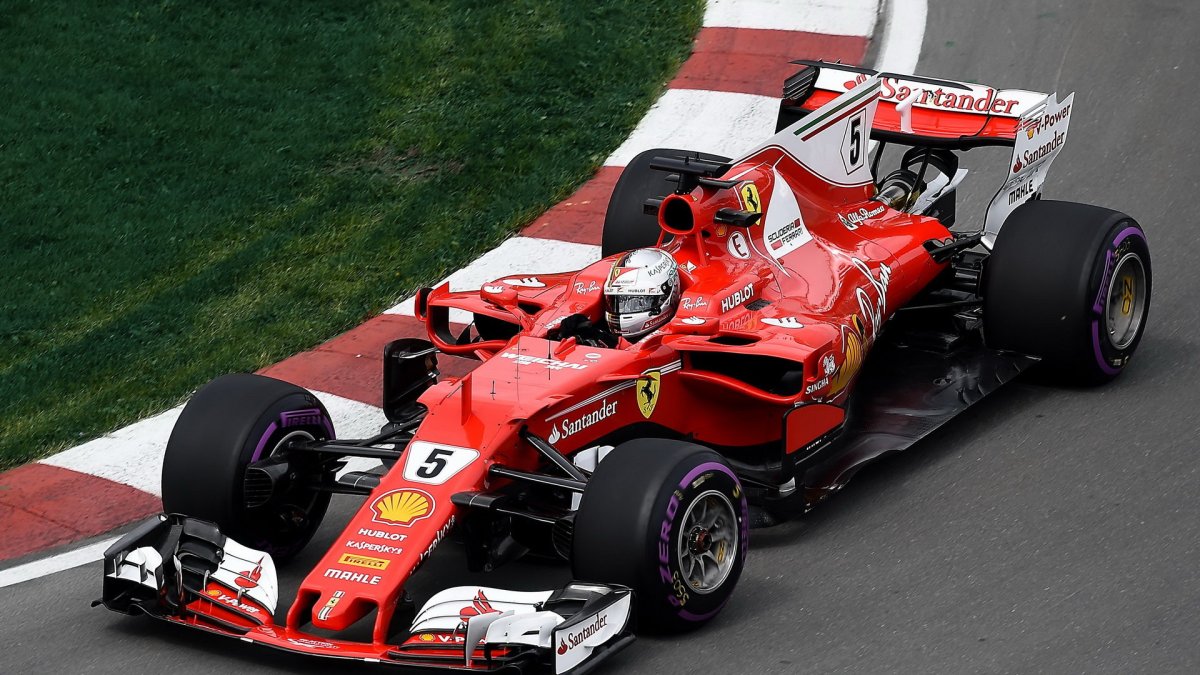 Sebastian Vettel při tréninku v Kanadě