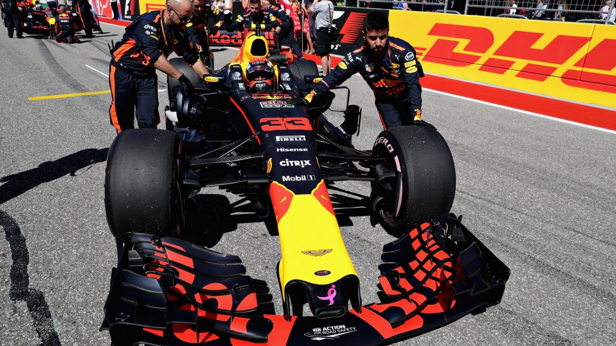 Max Verstappen před závodem v Austinu