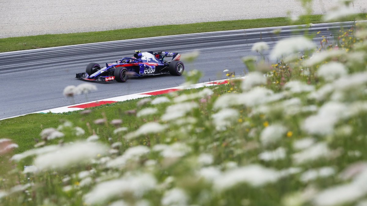 Pierre Gasly v kvalifikaci v Rakousku