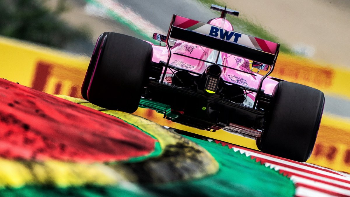 Sergio Pérez v kvalifikaci v Rakousku